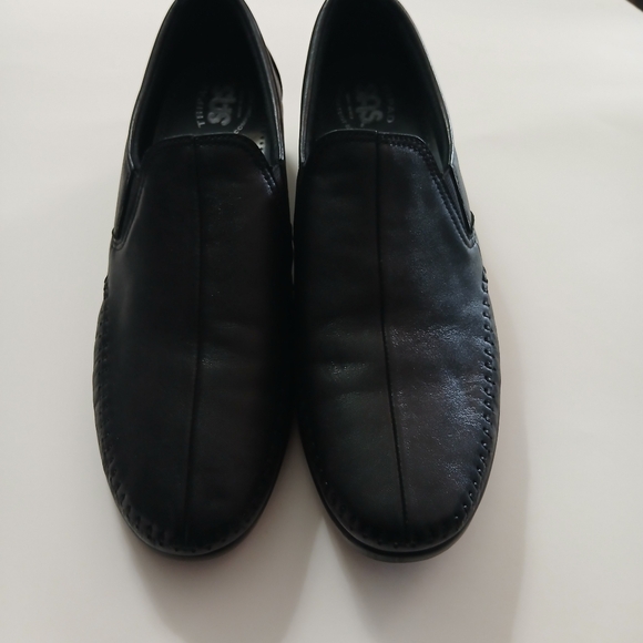 SAS Black Leather Comfort Loafers Women. - Picture 15 of 16